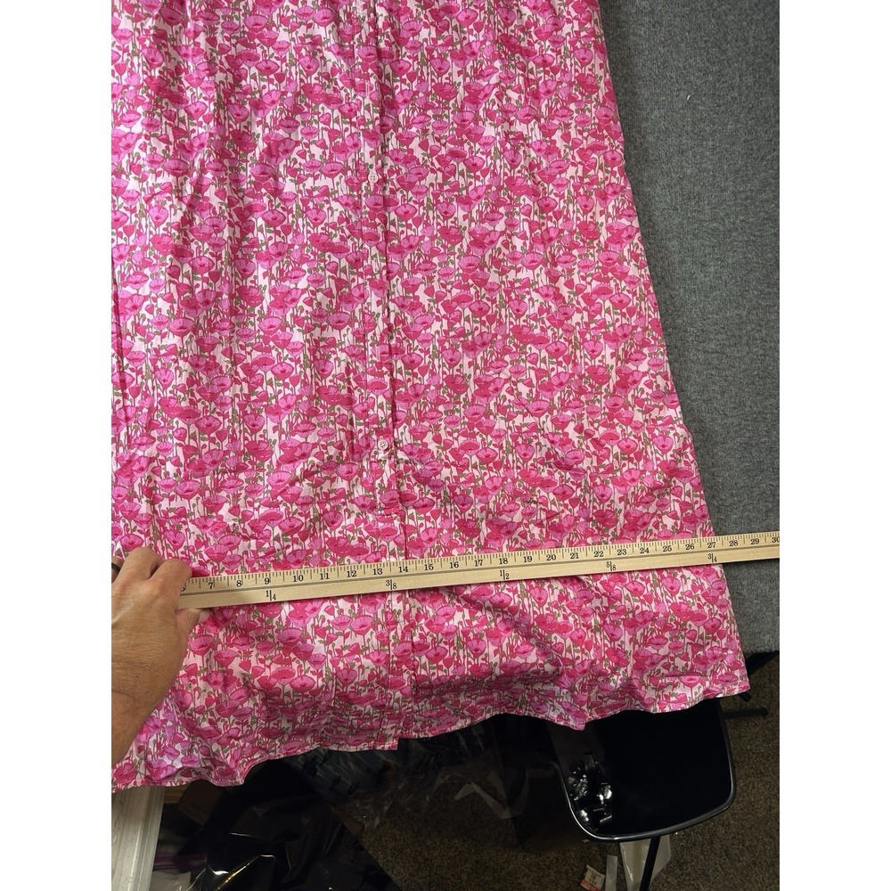 NWT HYACINTH HOUSE Louisa Maxi Dress Size XS Pink Poppies Floral Cottagecore - Picture 7 of 11